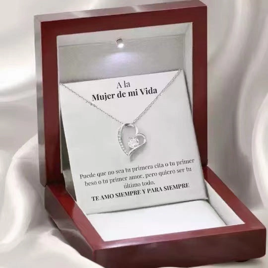 Wholesale Heart Diamond Copper Necklaces