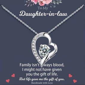 Wholesale Heart Diamond Copper Necklaces