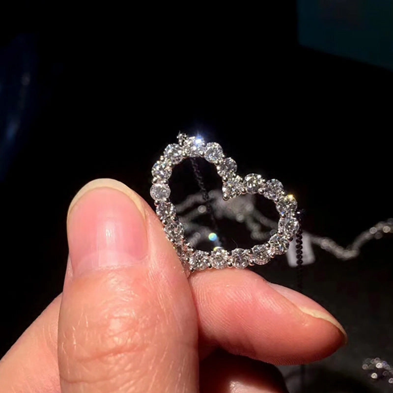 Wholesale Heart Diamond Metal Necklaces