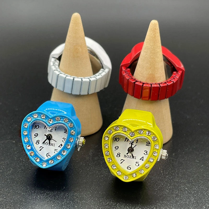 Wholesale Heart Diamond Stainless Steel Rings Watch
