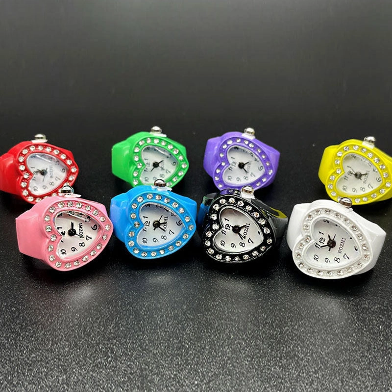 Wholesale Heart Diamond Stainless Steel Rings Watch