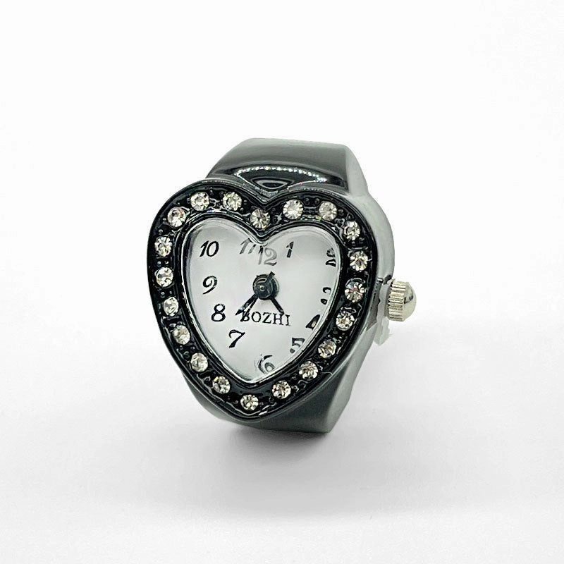 Wholesale Heart Diamond Stainless Steel Rings Watch