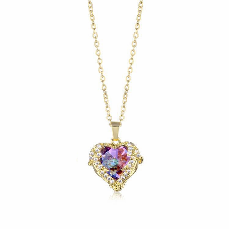 Wholesale Heart of the Ocean Symphony Gem Copper Necklaces