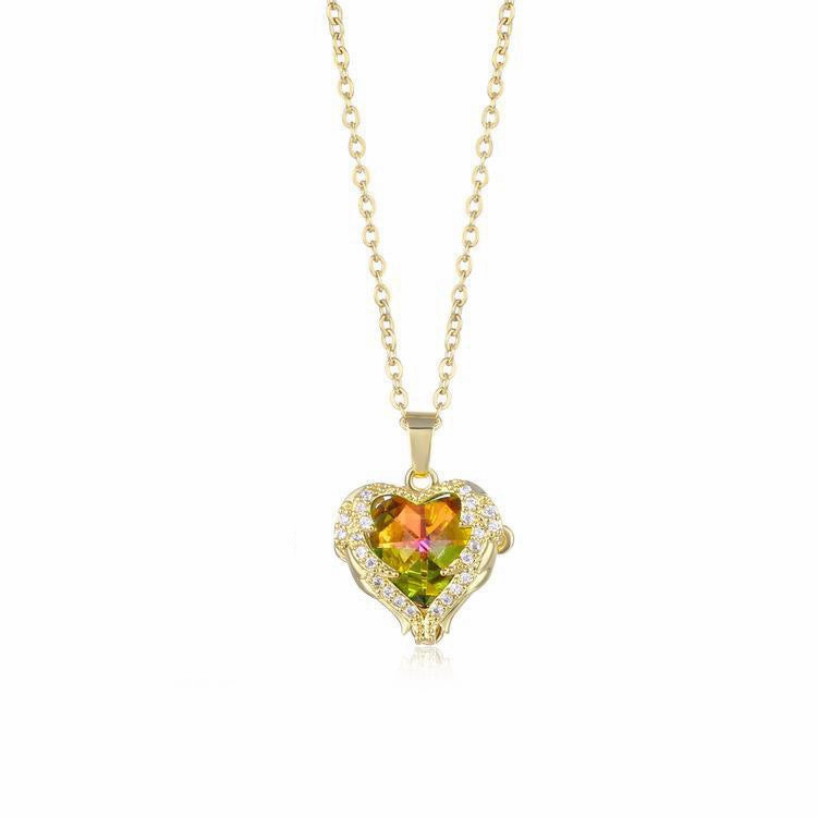 Wholesale Heart of the Ocean Symphony Gem Copper Necklaces