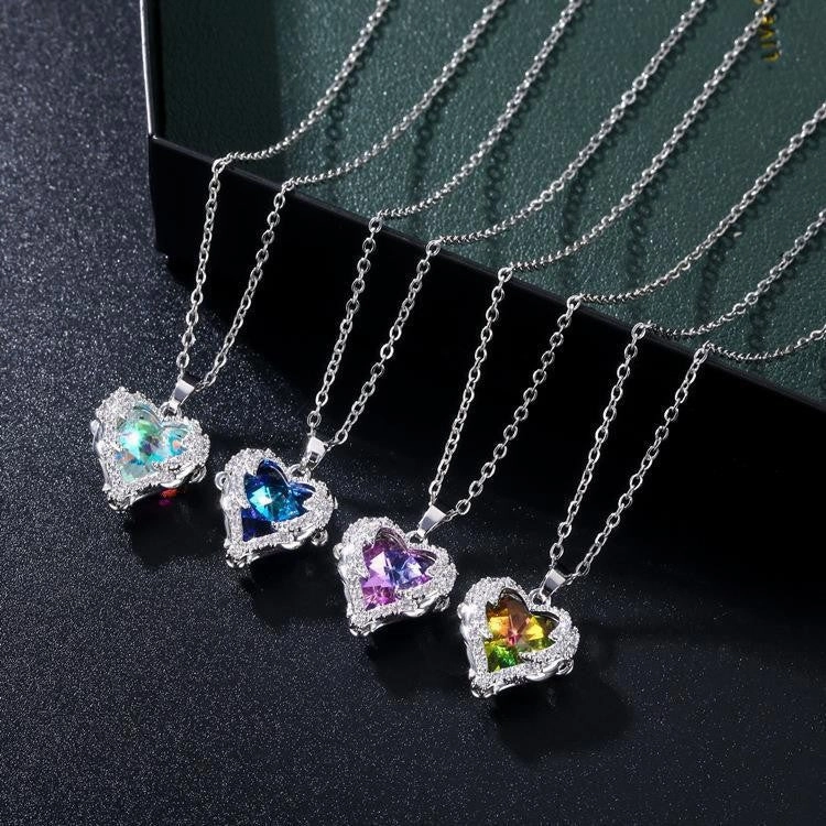 Wholesale Heart of the Ocean Symphony Gem Copper Necklaces