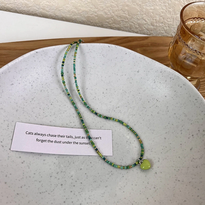 Wholesale Heart Plastic Beaded Necklaces
