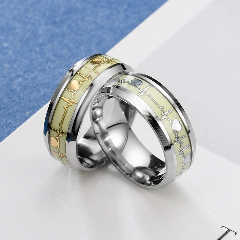 Wholesale Heart Shape Stainless & Titanium Rings