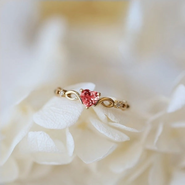 Wholesale Heart Shaped Copper Ring