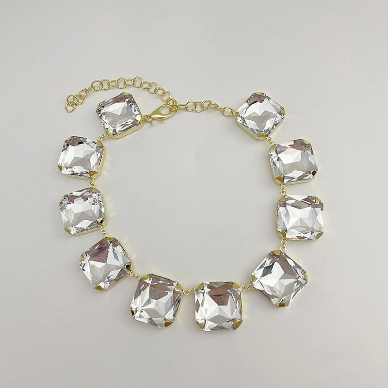 Wholesale Heart Shine Rhinestone Necklaces