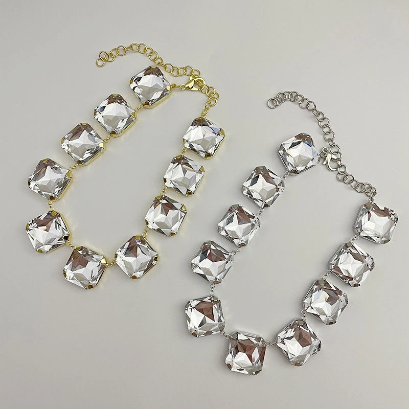 Wholesale Heart Shine Rhinestone Necklaces