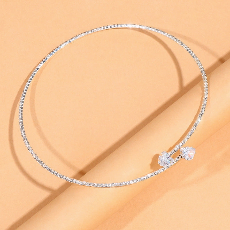 Wholesale Heart Shiny Alloy Necklaces