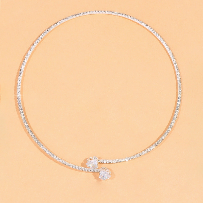 Wholesale Heart Shiny Alloy Necklaces