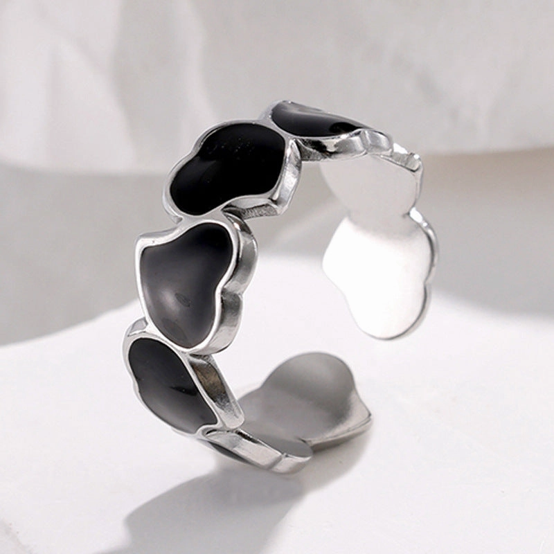 Wholesale Heart Stainless Steel Rings