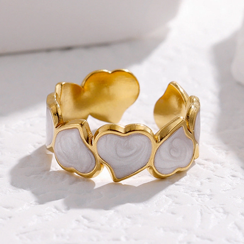 Wholesale Heart Stainless Steel Rings