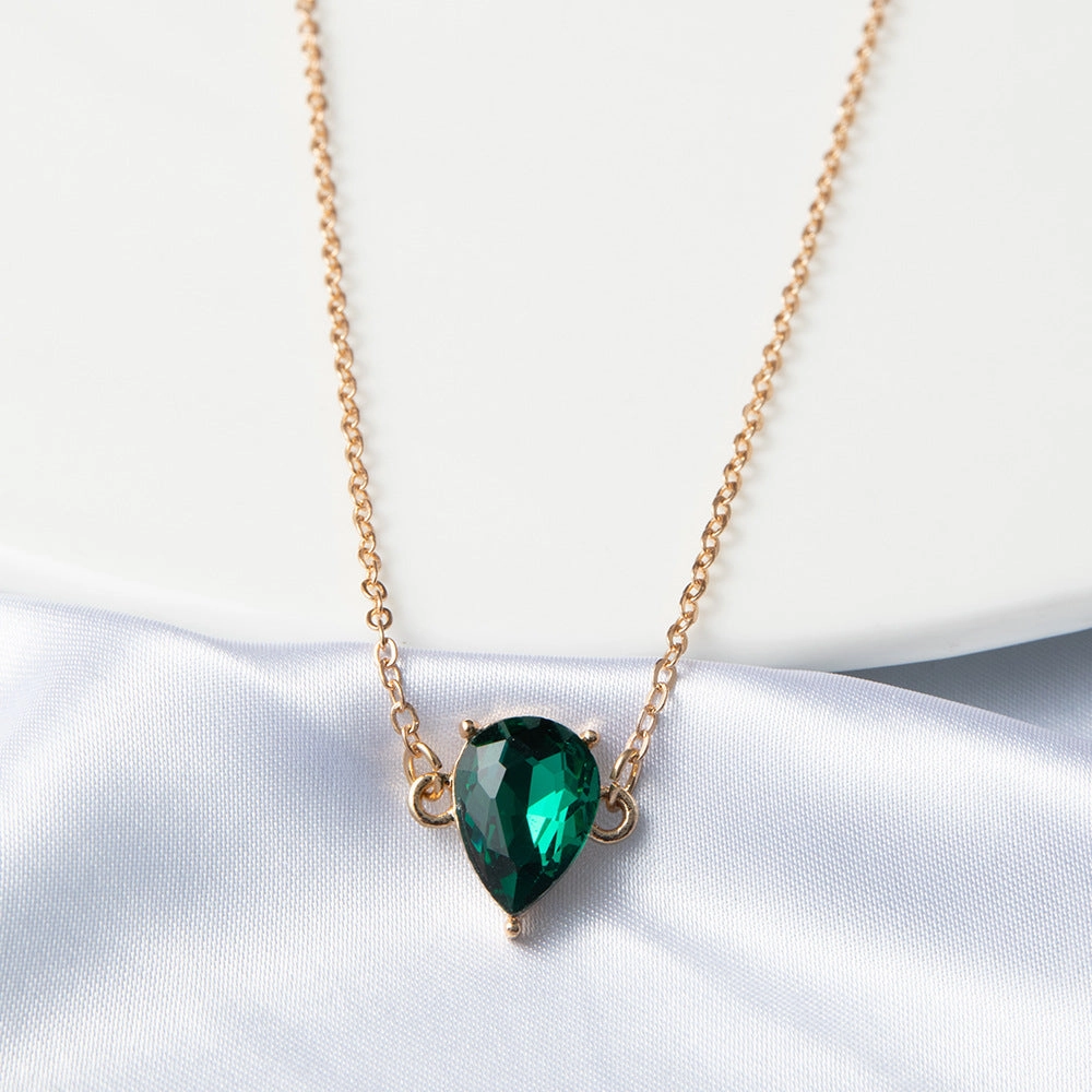 Wholesale Heart Zircon Alloy Necklaces Three-Piece Set