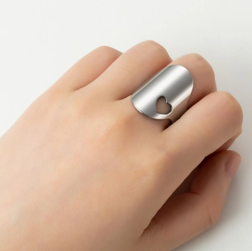 Wholesale Hearts Cross Titanium Rings