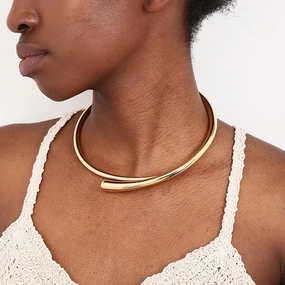 Wholesale heavy metal cold wind punk hip-hop street photographer lady collar necklace