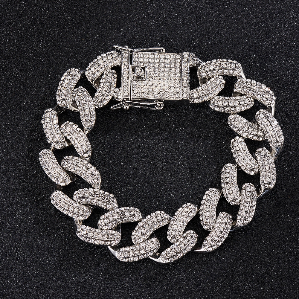 Wholesale Hip Hop 19mm Bold Alloy Necklaces