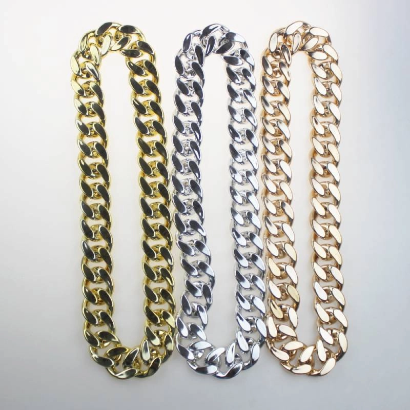 Wholesale Hip Hop Cuban Plastic ABS Necklaces