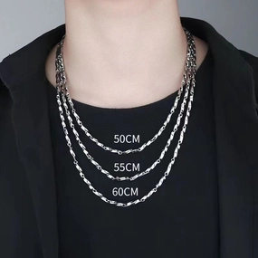 Wholesale Hip Hop Mobius Ring Titanium Steel Temperament Stainless Steel Necklaces