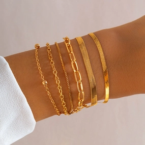 Wholesale Hip Hop Snake Metal Bracelet