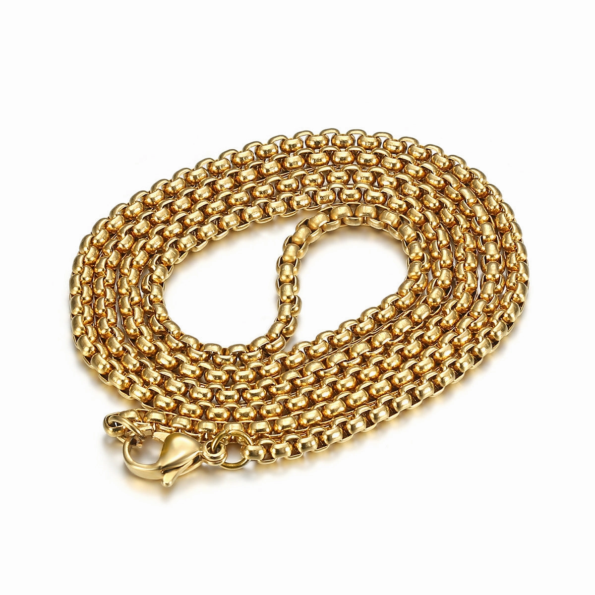 Wholesale HIPHOP titanium steel gold-plated diamond-embedded Jersey pendant necklace