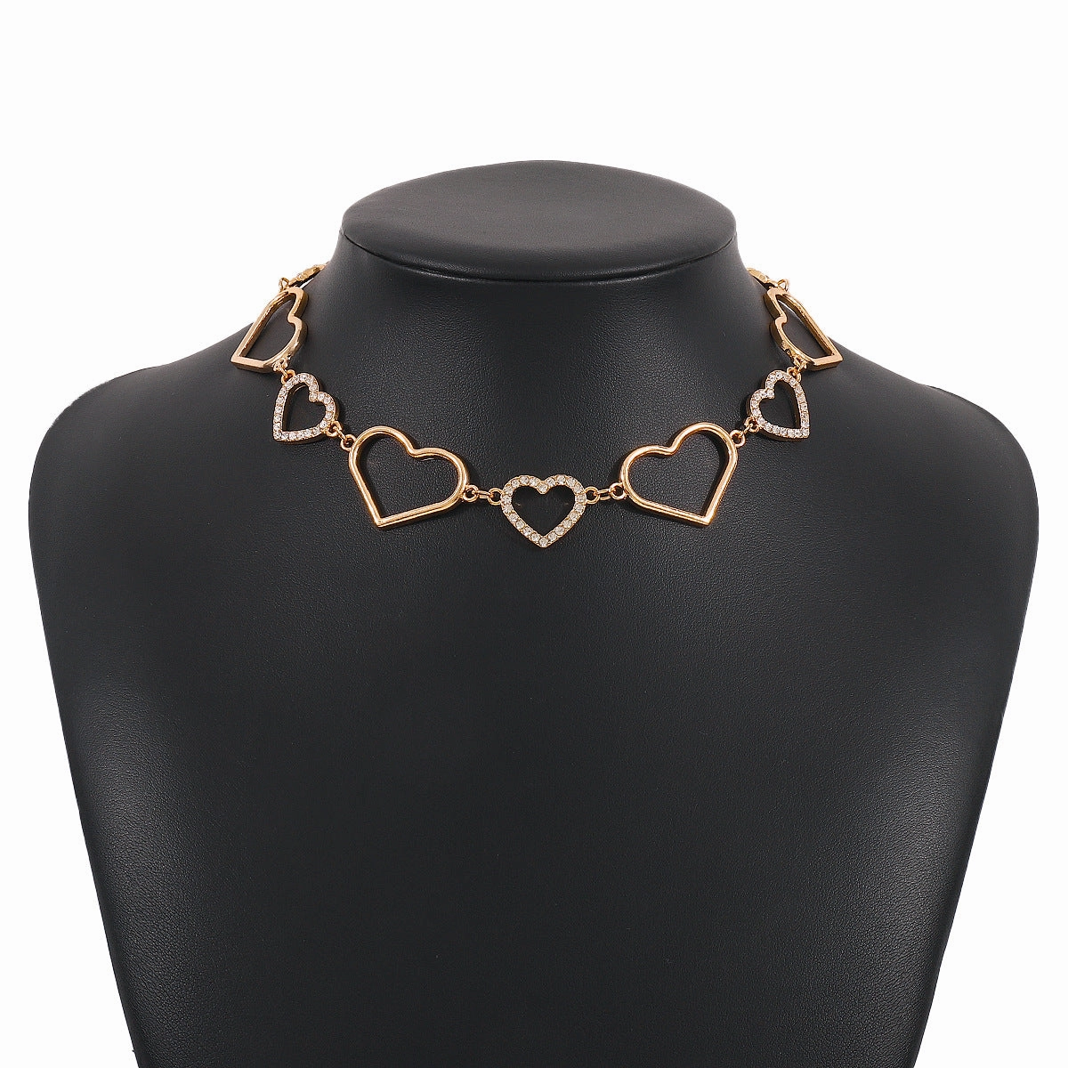 Wholesale Hollow Heart Alloy Necklace