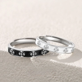 Wholesale Iris Epoxy Couple Copper Rings