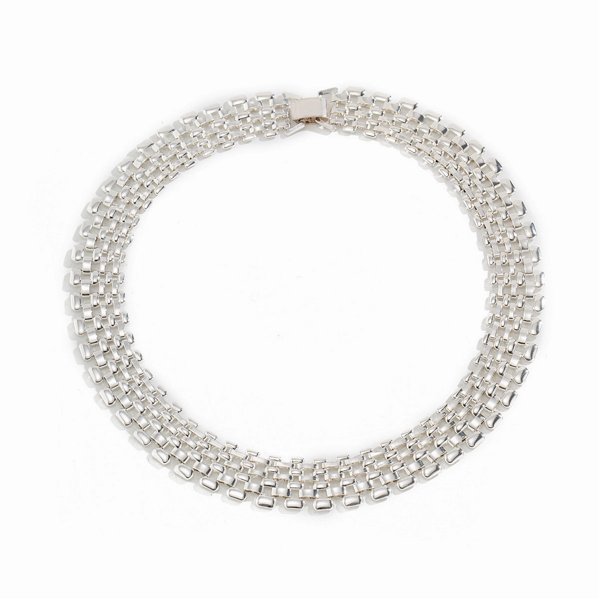 Wholesale Iron Atmospheric Openwork Chain Wide Necklace