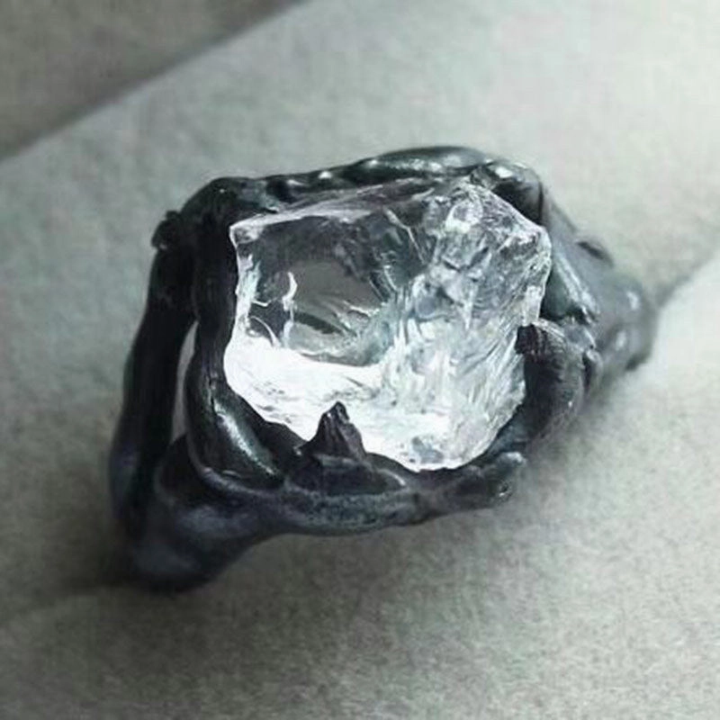 Wholesale Irregular Crystal Alloy Rings