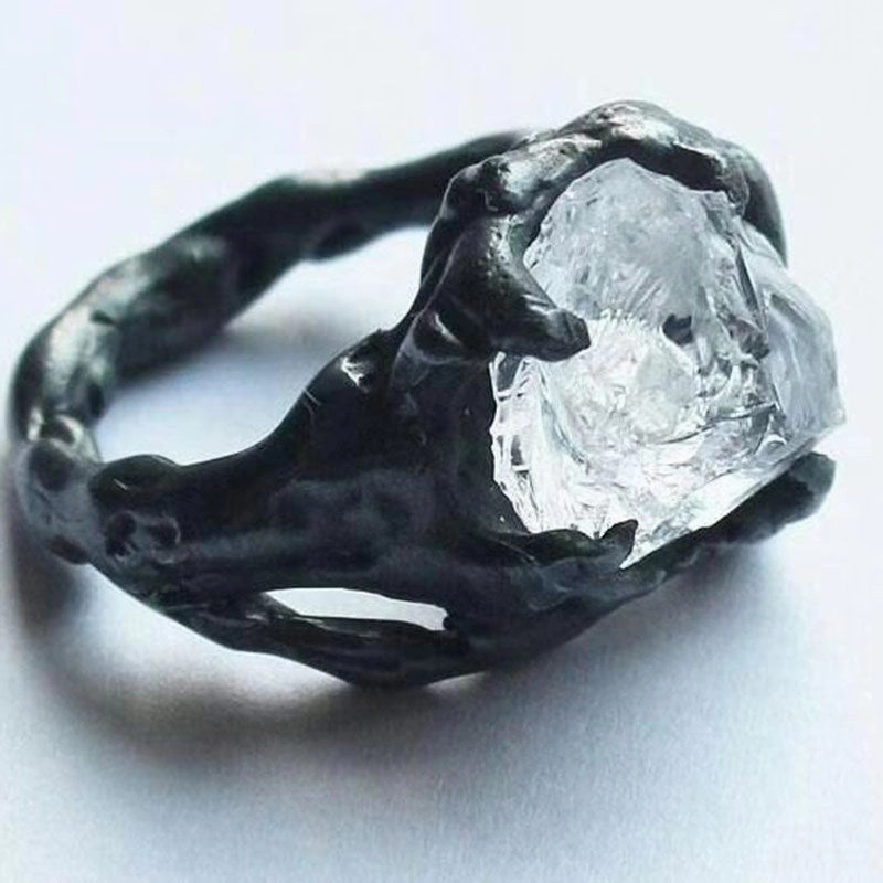 Wholesale Irregular Crystal Alloy Rings