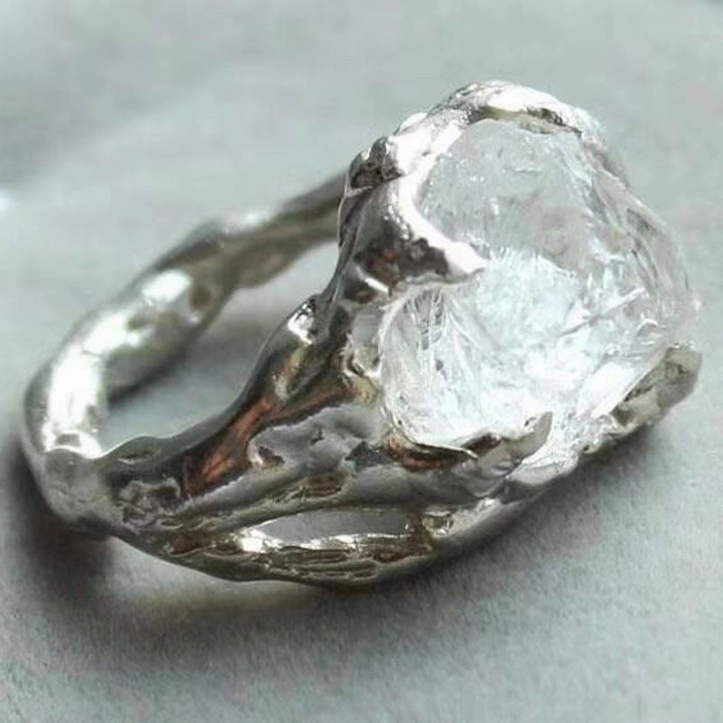 Wholesale Irregular Crystal Alloy Rings