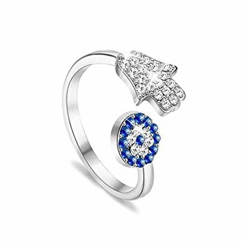 Wholesale Jewelry Diamond Devil Eye Stainless Steel Rings