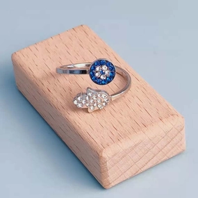 Wholesale Jewelry Diamond Devil Eye Stainless Steel Rings