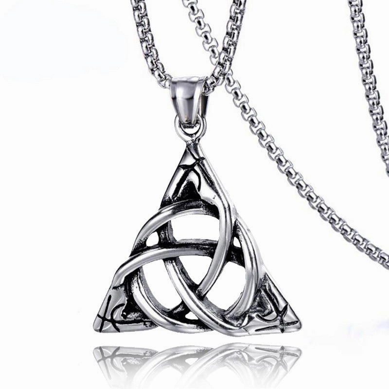 Wholesale Jewelry Stainless Steel Boho Style Skull Pendant Necklace