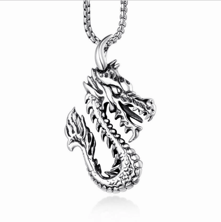 Wholesale Jewelry Stainless Steel Boho Style Skull Pendant Necklace