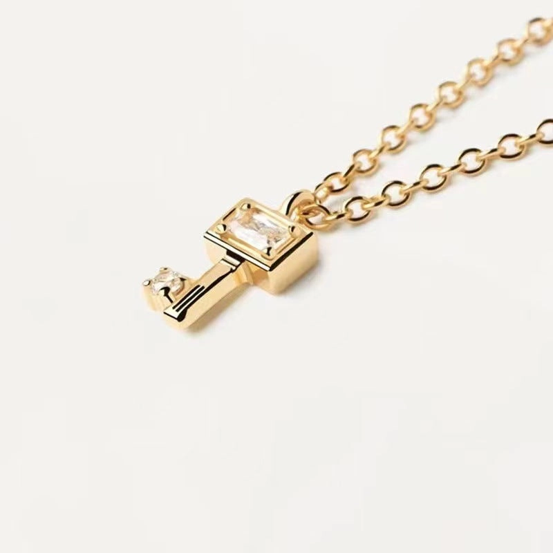 Wholesale Key Clavicle Brass Copper Necklaces