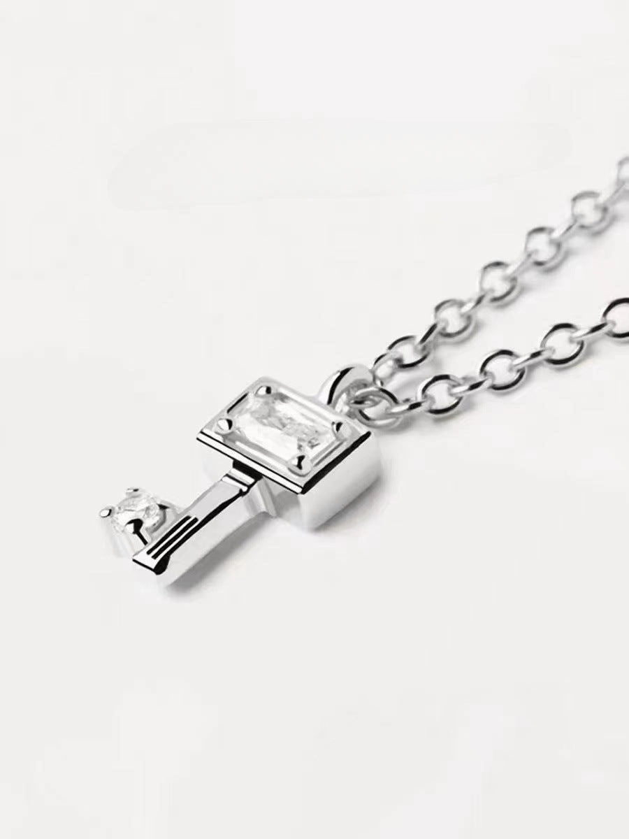 Wholesale Key Clavicle Brass Copper Necklaces