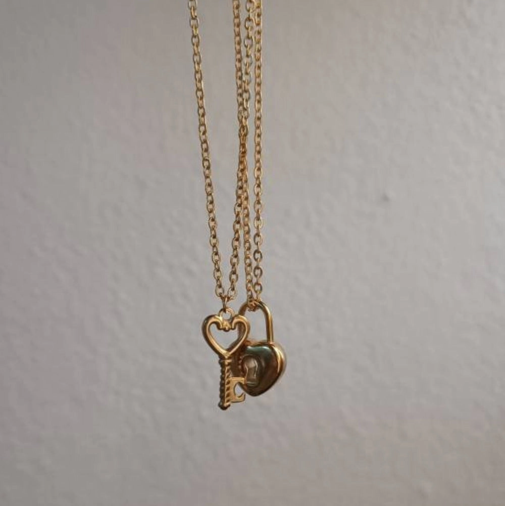 Wholesale Key Shaped Titanium Steel Necklaces