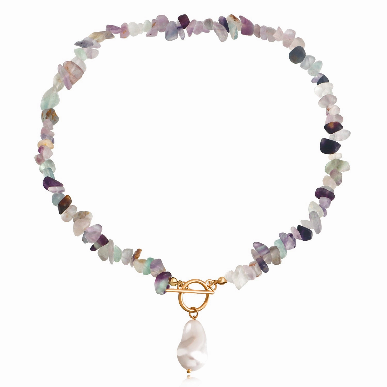 Wholesale Large Shaped Pearl OT Buckle Green Turquoise Necklaces