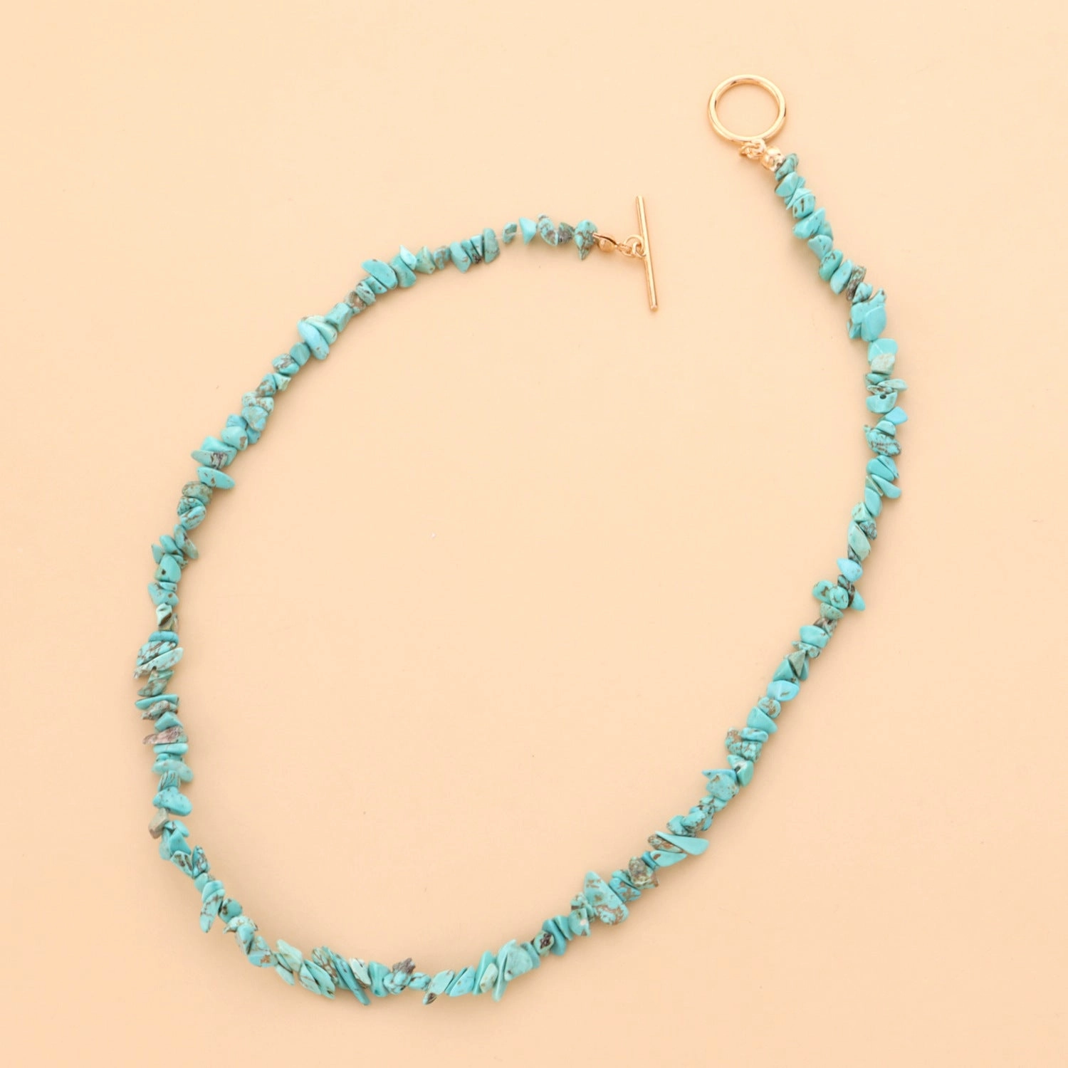 Wholesale Large Shaped Pearl OT Buckle Green Turquoise Necklaces
