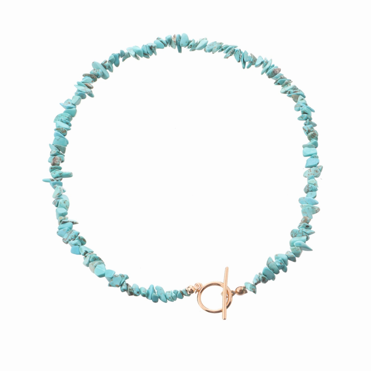 Wholesale Large Shaped Pearl OT Buckle Green Turquoise Necklaces