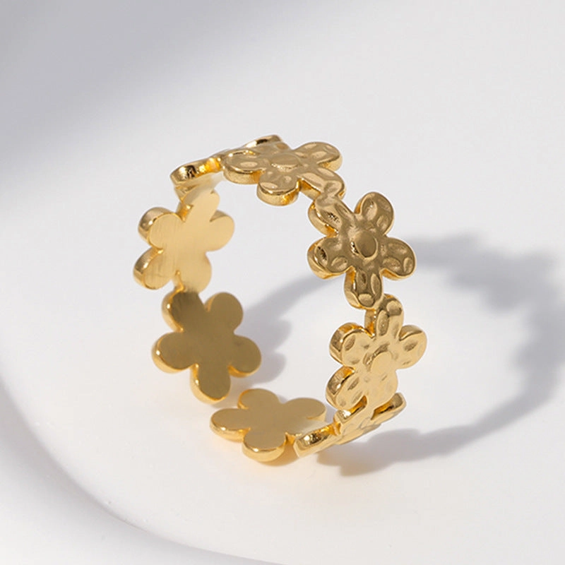 Wholesale Leaf Heart Shape Stainless Steel Rings