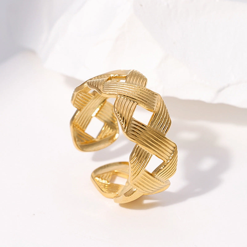 Wholesale Leaf Heart Shape Stainless Steel Rings