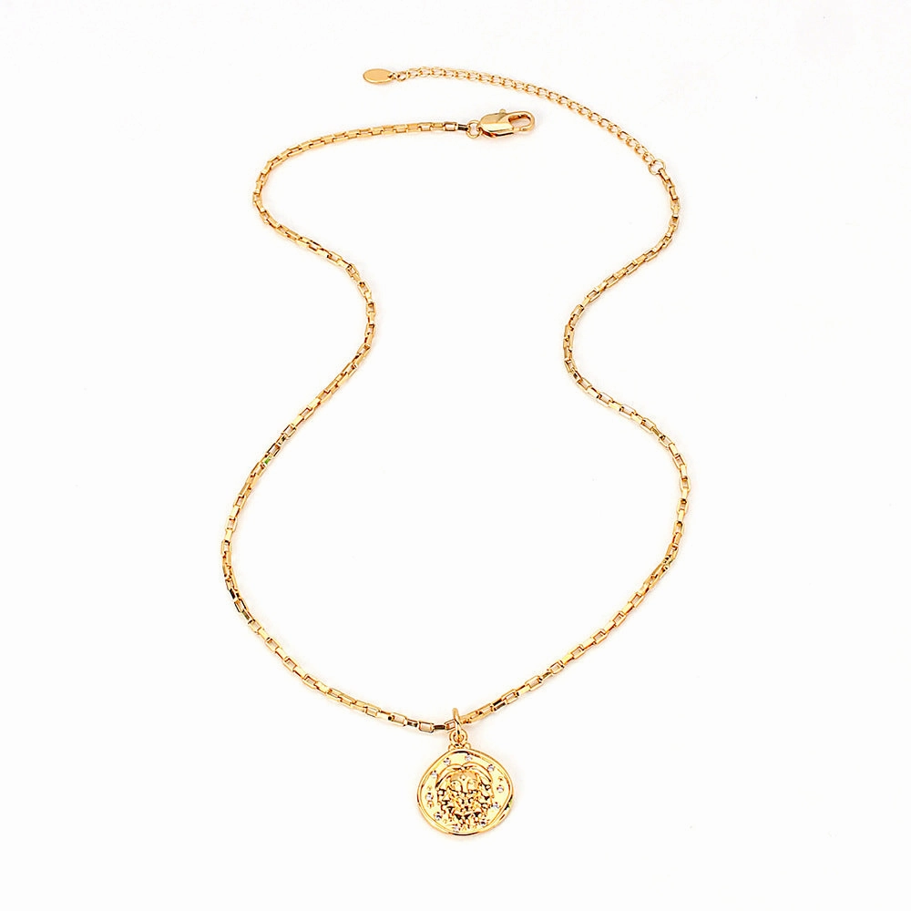 Wholesale Lion Head Pendant Copper Necklaces