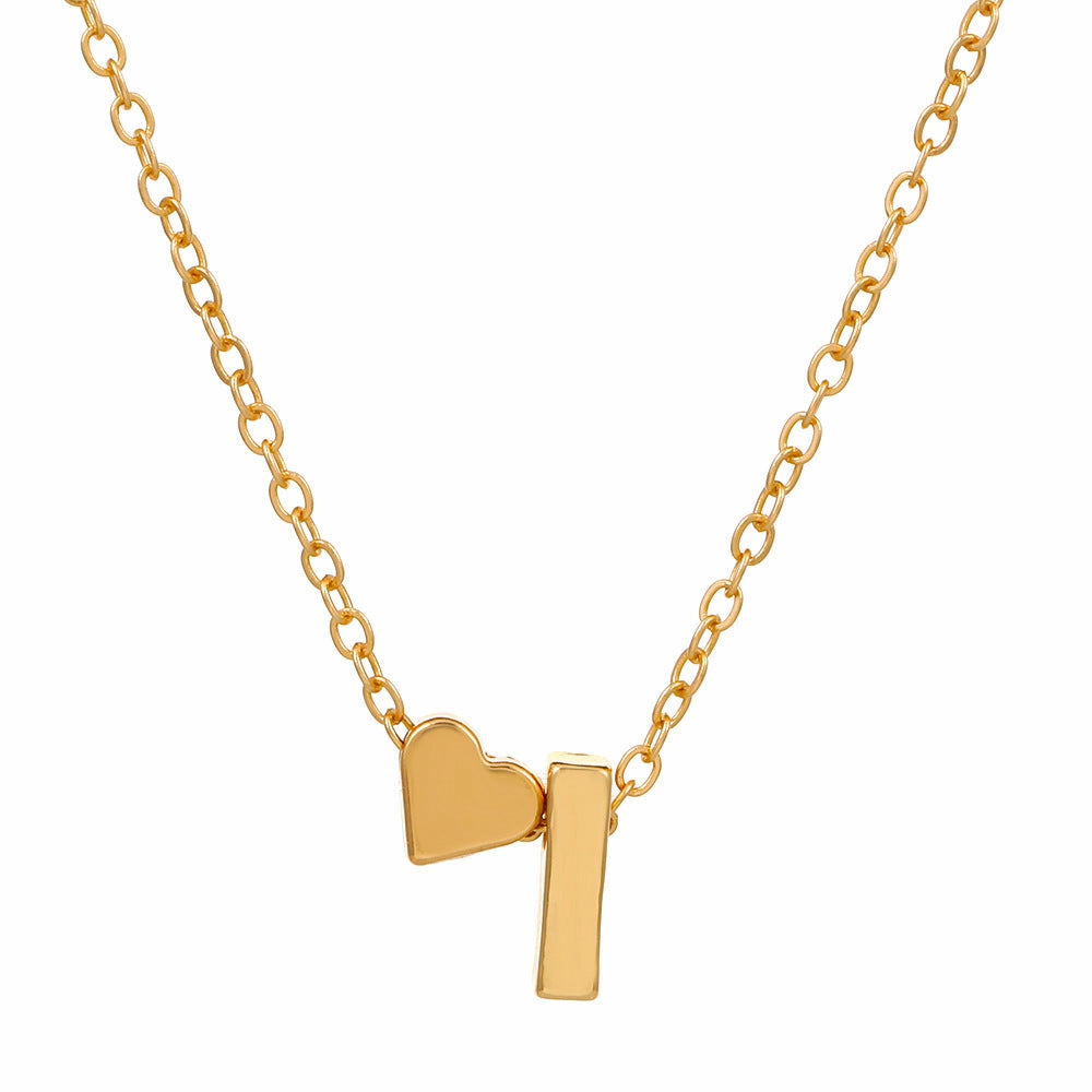 Wholesale Love 26 English Letters Alloy Necklaces