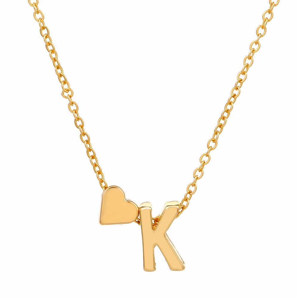 Wholesale Love 26 English Letters Alloy Necklaces
