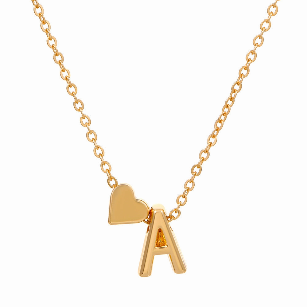 Wholesale Love 26 English Letters Alloy Necklaces