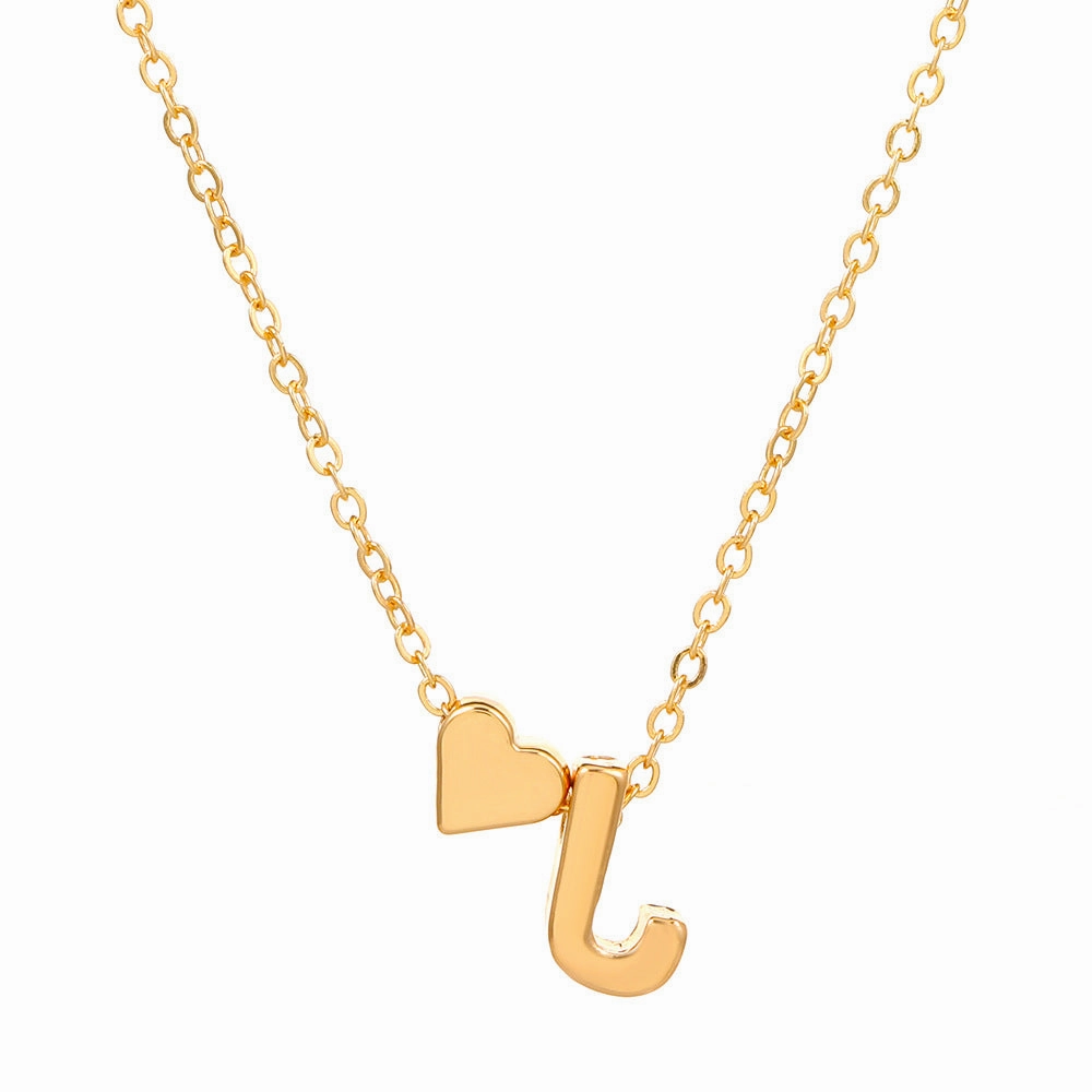 Wholesale Love 26 English Letters Alloy Necklaces