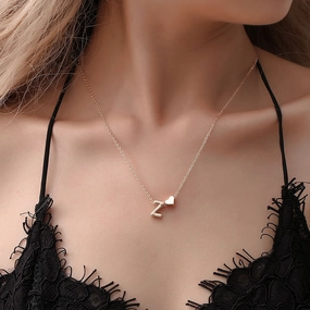 Wholesale Love 26 English Letters Alloy Necklaces